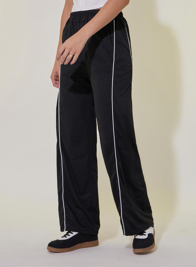 Take Two Contrast Piping Detail Straight Leg Pants  - Image 2
