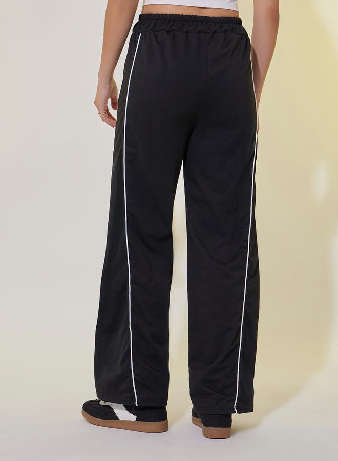 Take Two Contrast Piping Detail Straight Leg Pants  - Image 4
