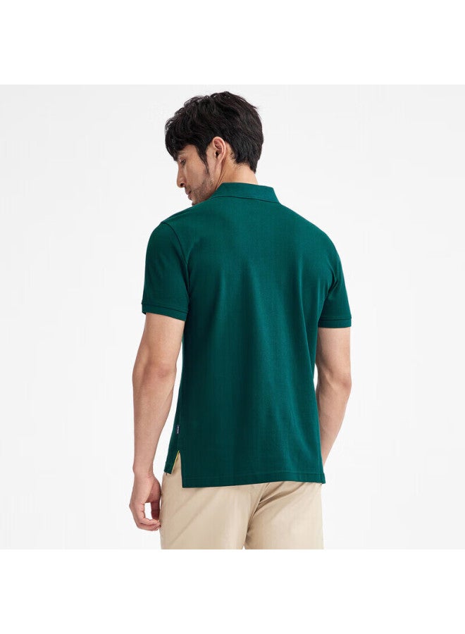 Septwolves Men's Short-sleeve T-shirt, Turn-down Collar, Cool-feeling, Antibacterial, Color-fast, Business Casual, Solid Color, Multi-color Polo - Image 5
