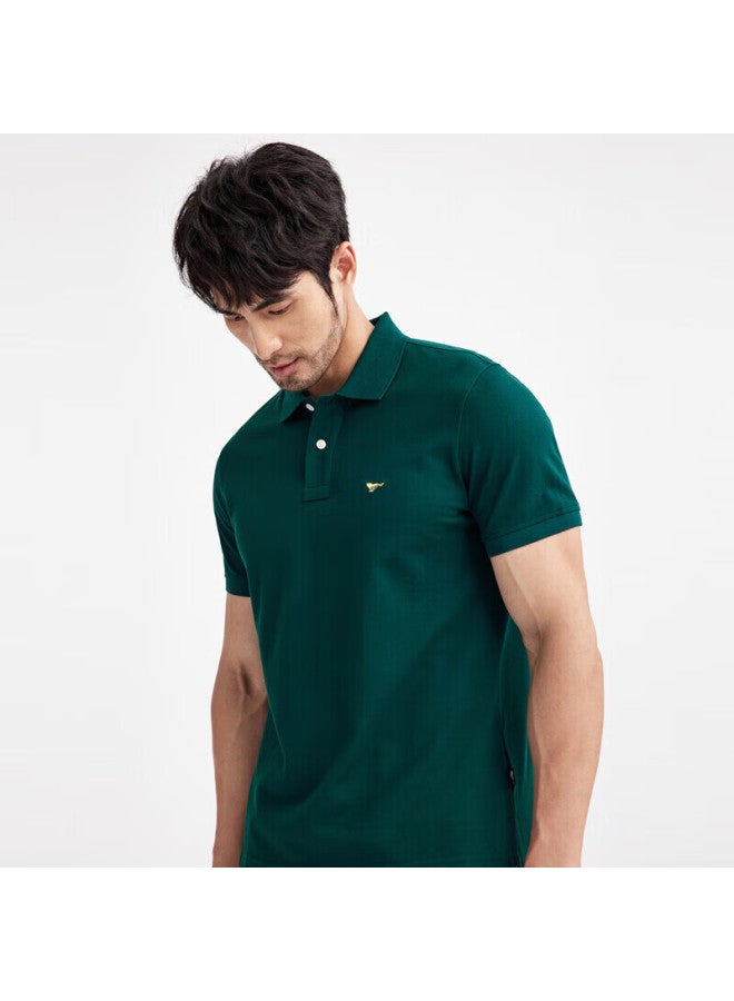Septwolves Men's Short-sleeve T-shirt, Turn-down Collar, Cool-feeling, Antibacterial, Color-fast, Business Casual, Solid Color, Multi-color Polo - Image 4