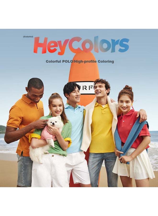 Septwolves Men's Short-sleeve T-shirt, Turn-down Collar, Cool-feeling, Antibacterial, Color-fast, Business Casual, Solid Color, Multi-color Polo - Image 1