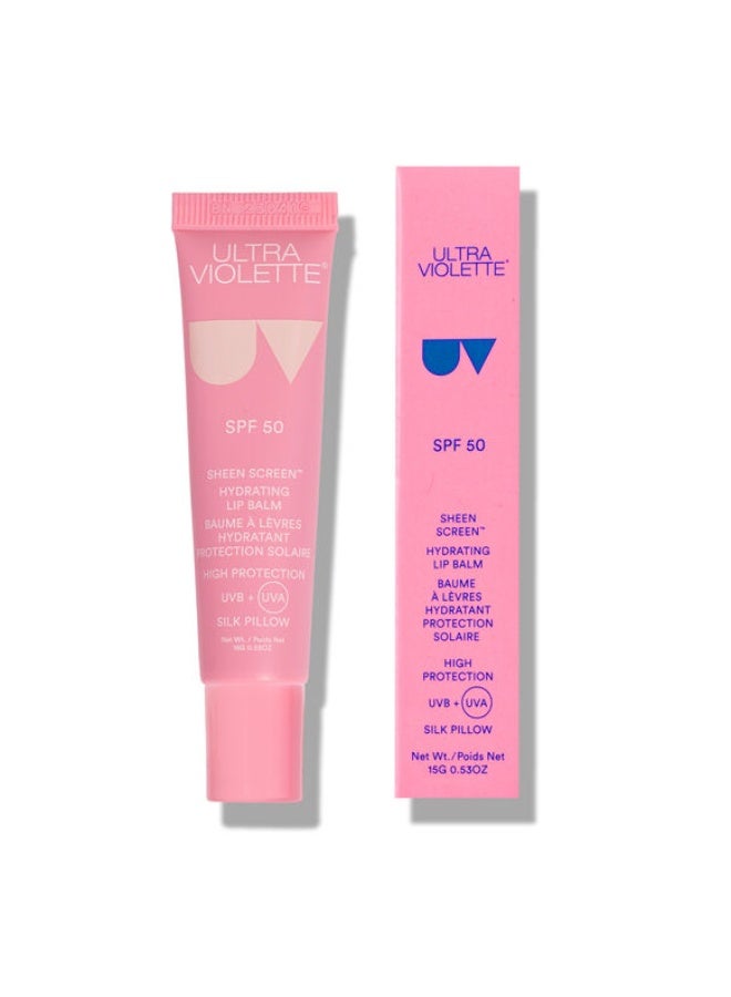 ULTRA VIOLETTE Sheen Screen Hydrating Lip Balm SPF 50 Silk Pillow 15g - Image 2