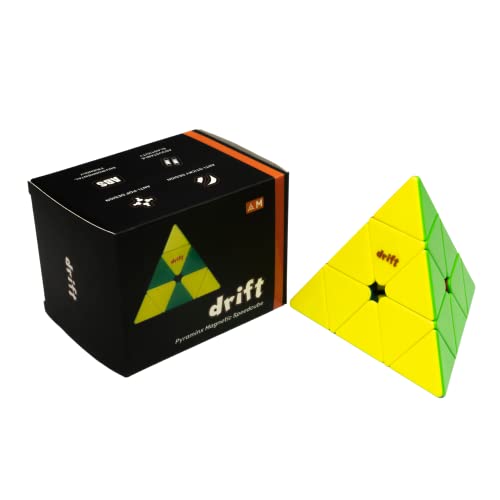 Cubelelo Drift Pyraminx M (Magnetic) Puzzle | Toys for Kids 4 5 6 7 8 to 14 Years Old & Above Boys Girls All Ages | Stickerless Pyramid Triangle High Speed Gift Cube Toy | Travel Friendly - Image 1