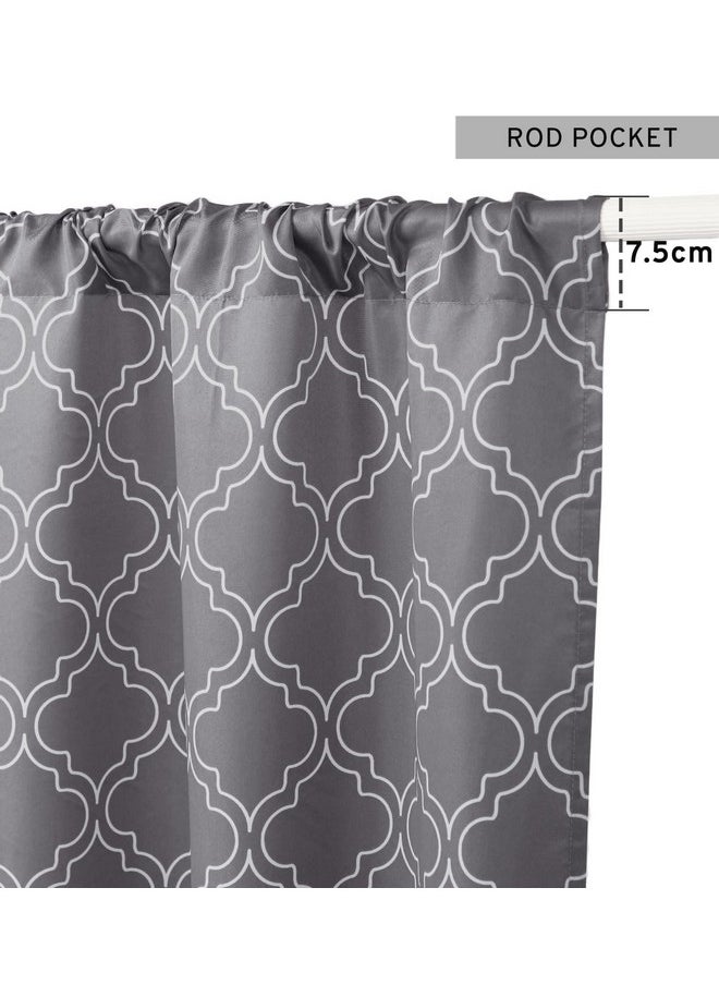 Encasa XO Printed + Solid Window Curtains with Tie Back (5 ft, Trellis Grey Combo) Pack of 3 - pzsku/Z4CDE75BCC58C639368F3Z/45/_/1738305651/703dcea2-fdc9-4f57-8b41-388307d882b5