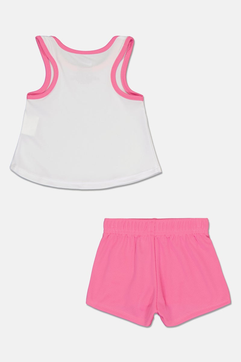 Nike Toddlers Girl 2 Pieces Graphic Print Sleeveless Top And Shorts Set, Multicolor - Image 3
