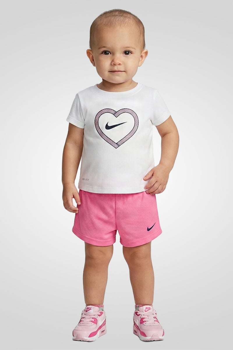 Nike Toddlers Girl 2 Pieces Graphic Print Sleeveless Top And Shorts Set, Multicolor - Image 1