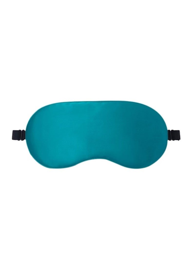 Generic TURQUOISE GREEN SLEEP EYE MASK WITH 2SETS OF NOISE REDUCTION EAR PLUGS - Image 1