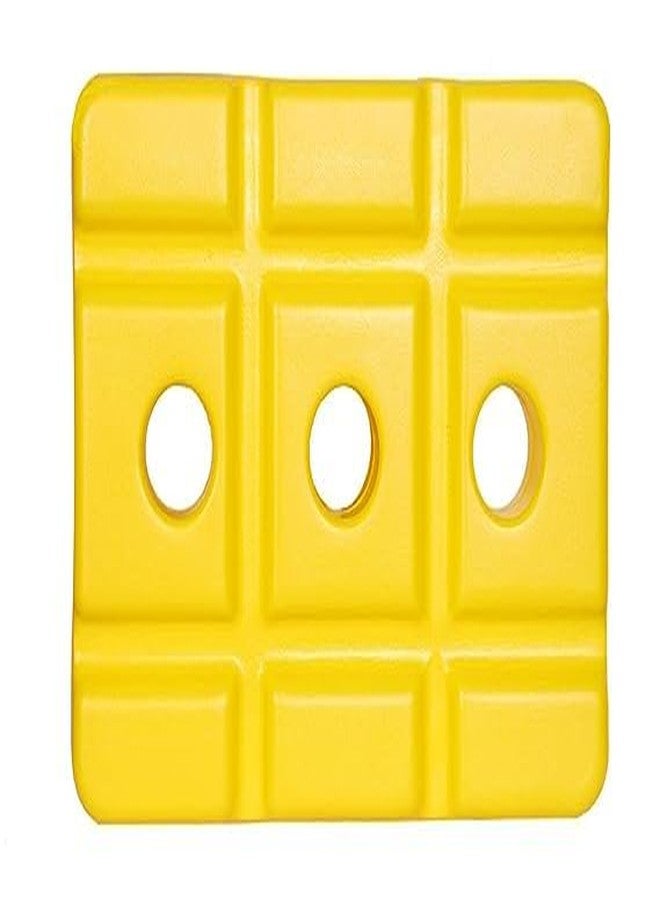 GLS Heavy Duty Plastic Cricket Stump Set - 3 Stump + 2 Bails + 1 Stand, Yellow - Image 3