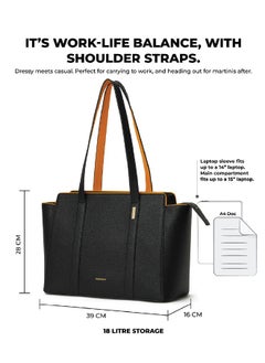 Mokobara MOKOBARA The Sunflower Tote Bag | Lightweight for Daily use and Work with Luggage Sleeve and 14" Laptop Compartment for Women (Crypto 2.0)  - Image 3