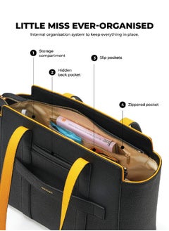 Mokobara MOKOBARA The Sunflower Tote Bag | Lightweight for Daily use and Work with Luggage Sleeve and 14" Laptop Compartment for Women (Crypto 2.0)  - Image 2