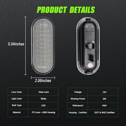 ATLEDLT LED Truck Bed Lights Compatible with 2015-2025 F150, 2017-2025 F150 Raptor, F250 & F350 Super Duty Pickups | 6000K White LED, Bright Cargo Bed Lamps 2-PACK - Image 5