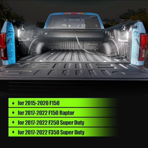 ATLEDLT LED Truck Bed Lights Compatible with 2015-2025 F150, 2017-2025 F150 Raptor, F250 & F350 Super Duty Pickups | 6000K White LED, Bright Cargo Bed Lamps 2-PACK - Image 2