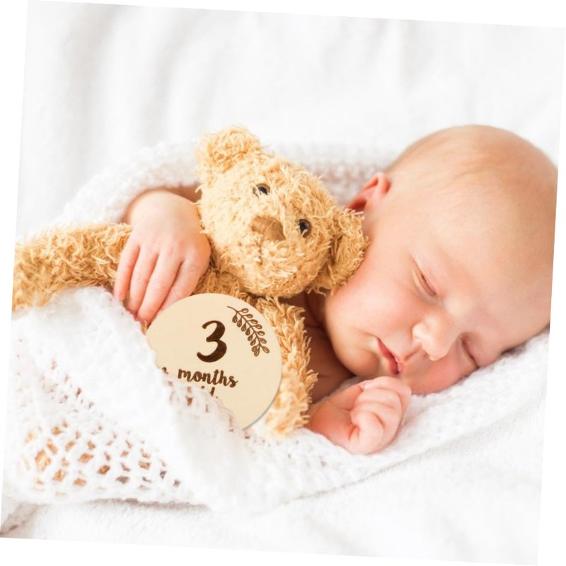 6 Pcs Double Sided Milestone Cards For Baby Boy Girl Monthly Photo Props Durable Birth Announcement - Image 5