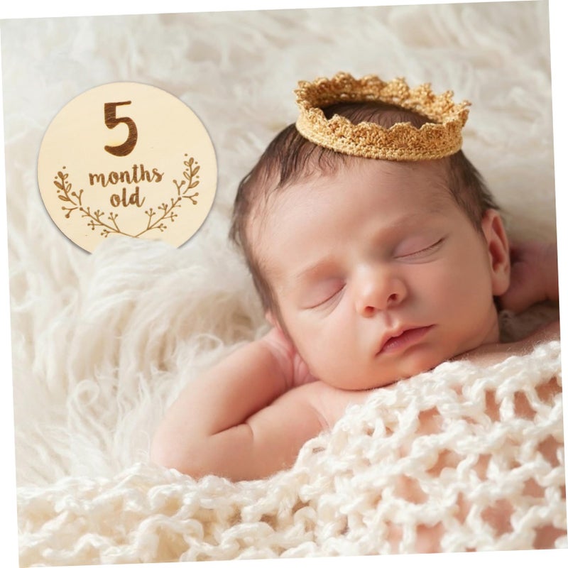 6 Pcs Double Sided Milestone Cards For Baby Boy Girl Monthly Photo Props Durable Birth Announcement - Image 3