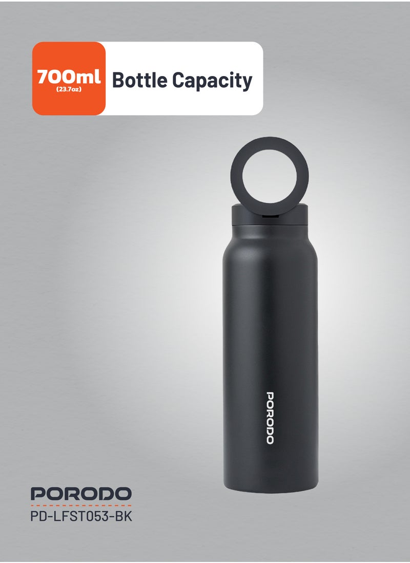 Magnetic Mount Water Bottle 700ml / Works With Magsafe / Stable / Double Wall / Keeps Cold and Warm - Black - pzsku/Z4CDEC058473E7ED64323Z/45/_/1738762246/52efe1d0-d401-48a7-85ff-ffef7aa3da98