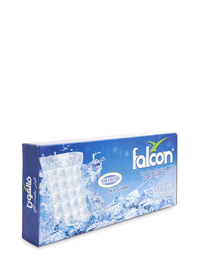 Falcon 240-Piece Ice Cube Bags Clear - Image 1