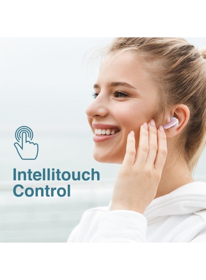 Promats Promate Acoustic In‑Ear TWS Earphone (Lush) – Bluetooth 5.1 True Wireless Earbuds with IntelliTouch Touch Controls, Balanced Bass & HD Audio, IPX5 Sweat‑Resistant & Splash‑Proof, Up to 20‑Hour Total Playback, Compact Lightweight Design  - Image 4
