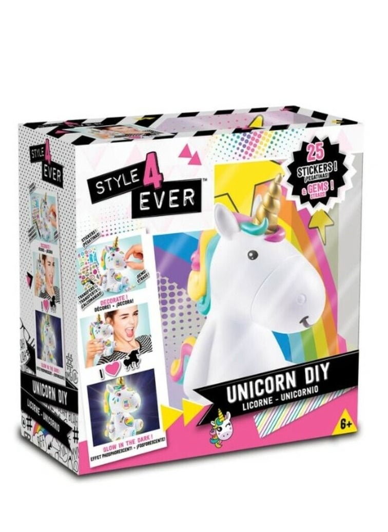 Style 4 Ever Style 4 Ever Unicorn DIY Kit Glow in the Dark  - Image 4