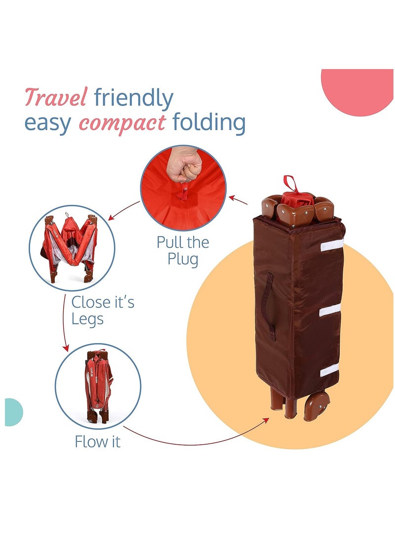 Everything For Kids - Folding Travel Baby Bed With Two Levels Adjustable Height - Image 1