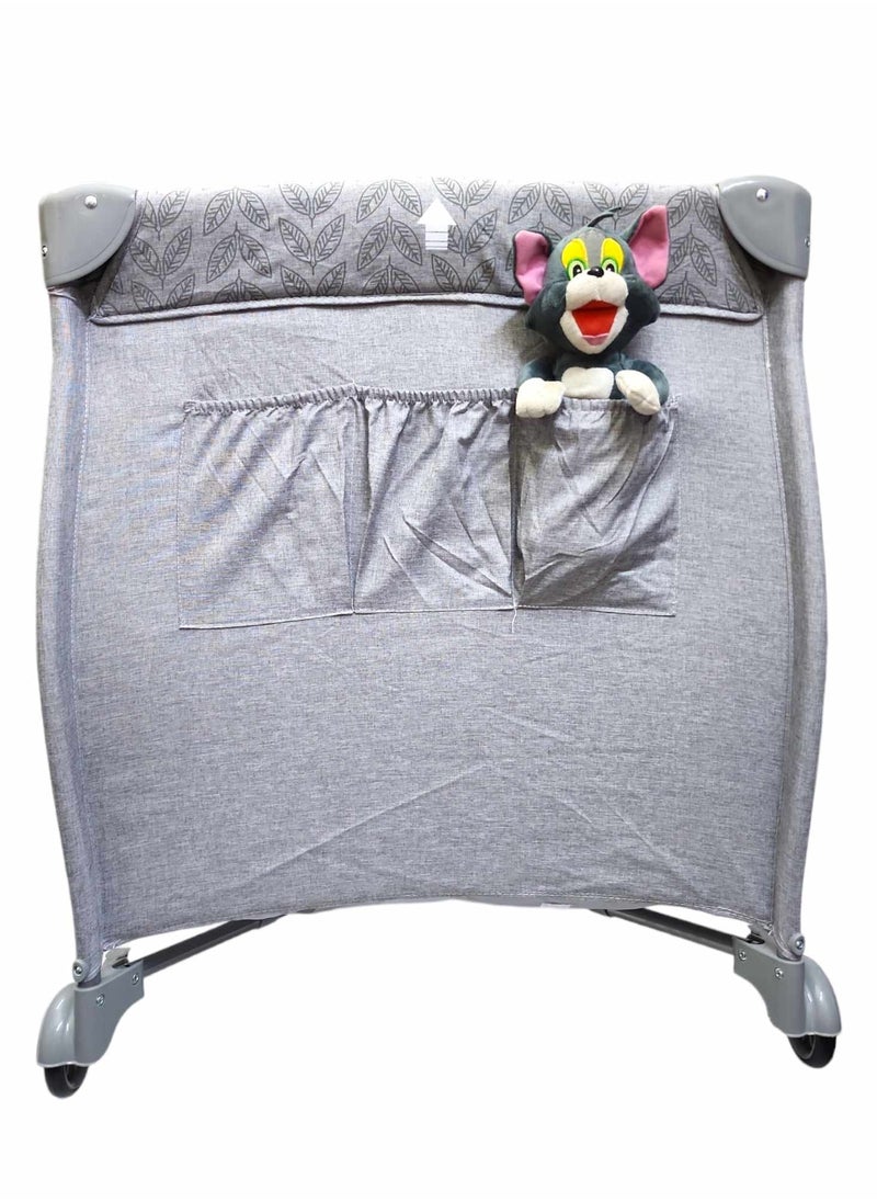 Everything For Kids - Folding Travel Baby Bed With Two Levels Adjustable Height - Image 1