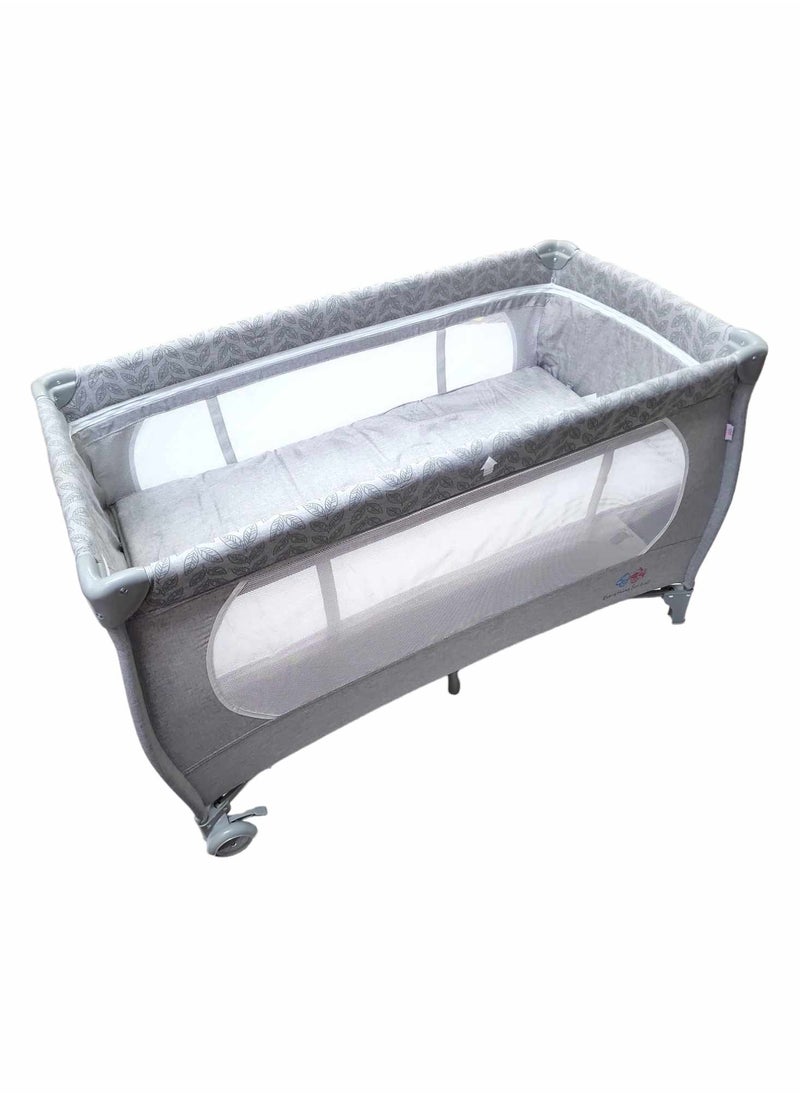 Everything For Kids - Folding Travel Baby Bed With Two Levels Adjustable Height - Image 1