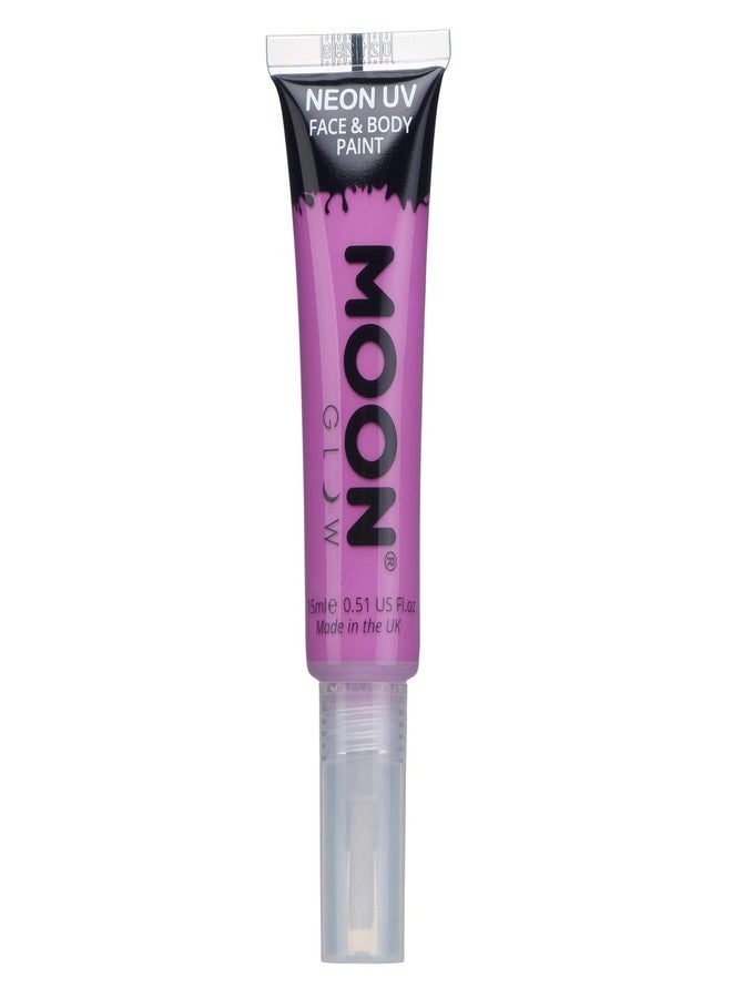 Moon Glow Intense Neon UV Face Paint 15ml Intense Purple - Image 1