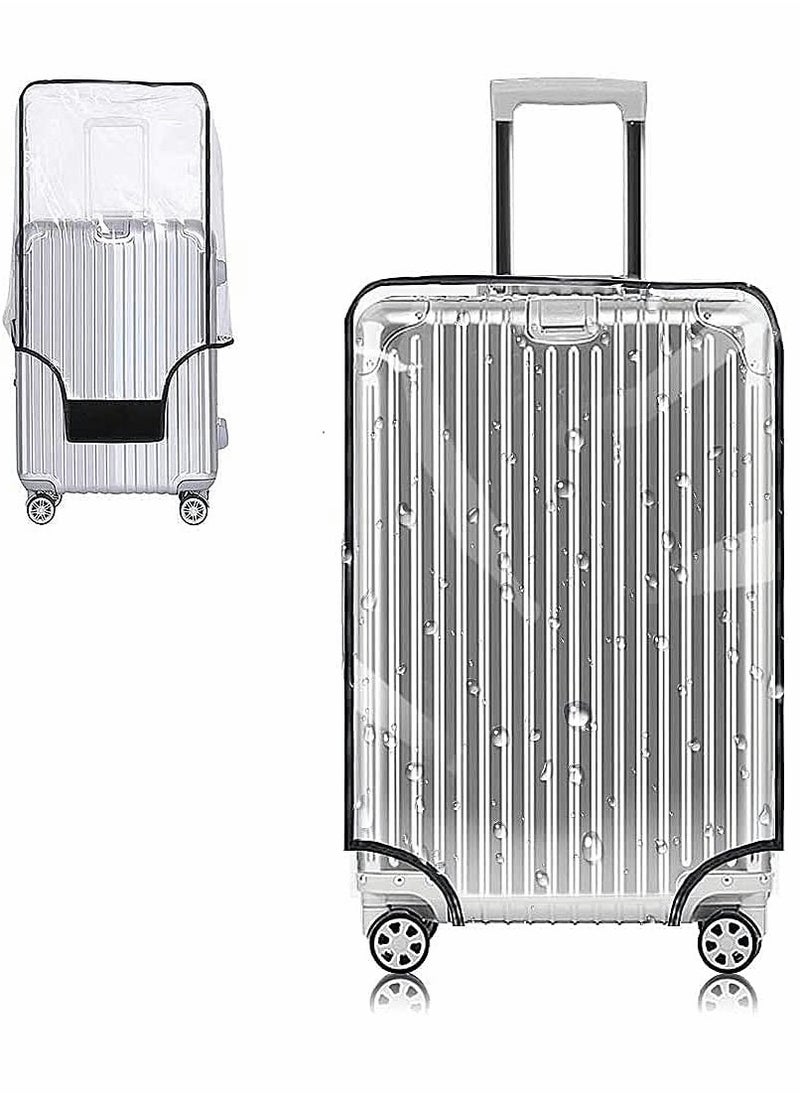 Excefore - Clear PVC Suitcase Cover Protectors, Travel Luggage Trolley Case Cover, Transparent Travel Luggage Cover Waterproof Dust-Proof Scratchproof for Business Trip Daily Using (26 Inch) - Image 1