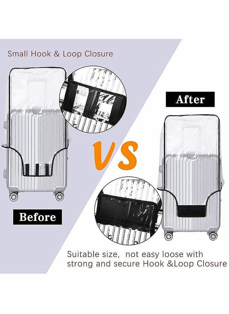Excefore - Clear PVC Suitcase Cover Protectors, Travel Luggage Trolley Case Cover, Transparent Travel Luggage Cover Waterproof Dust-Proof Scratchproof for Business Trip Daily Using (26 Inch) - Image 1