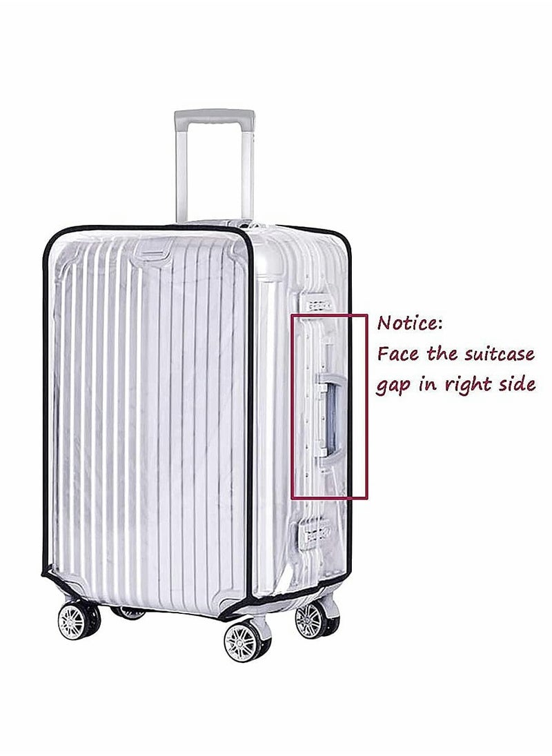 Excefore - Clear PVC Suitcase Cover Protectors, Travel Luggage Trolley Case Cover, Transparent Travel Luggage Cover Waterproof Dust-Proof Scratchproof for Business Trip Daily Using (26 Inch) - Image 1