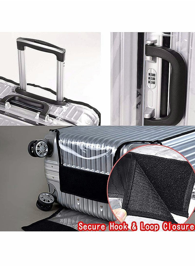 Excefore - Clear PVC Suitcase Cover Protectors, Travel Luggage Trolley Case Cover, Transparent Travel Luggage Cover Waterproof Dust-Proof Scratchproof for Business Trip Daily Using (26 Inch) - Image 1