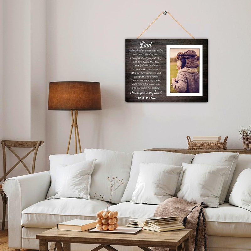 Itsoly Memorial Gifts for Loss of Loved Father, Loss of Dad Memorial Picture Frame, Condolence Bereavement Gifts Father, in Memory of Dad Grief Gift, Sympathy Gift, Memorial Dad12P028 - Image 5
