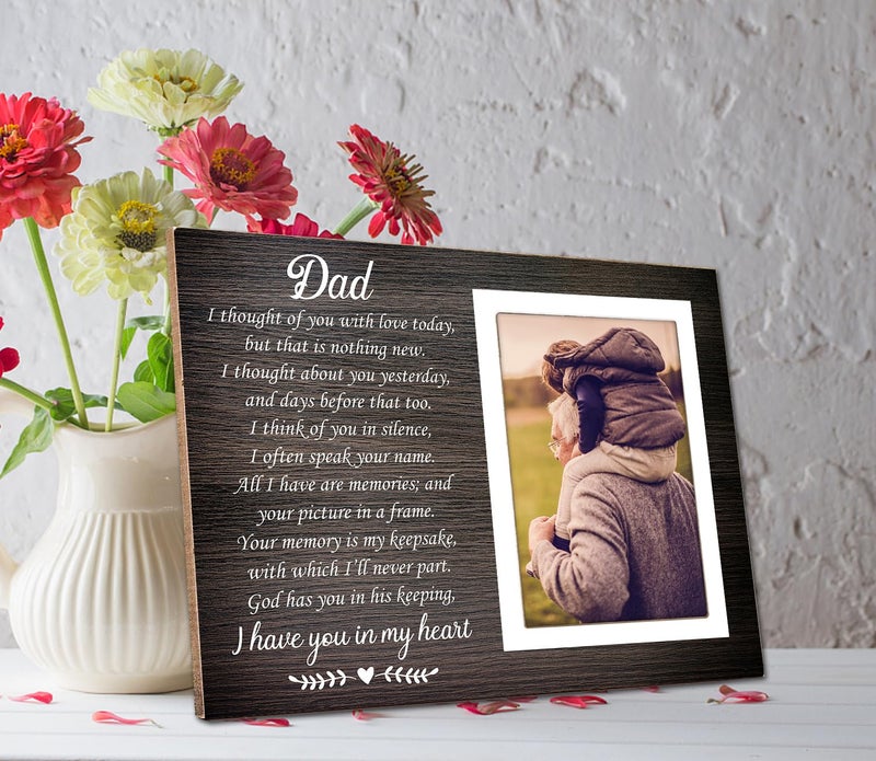 Itsoly Memorial Gifts for Loss of Loved Father, Loss of Dad Memorial Picture Frame, Condolence Bereavement Gifts Father, in Memory of Dad Grief Gift, Sympathy Gift, Memorial Dad12P028 - Image 4