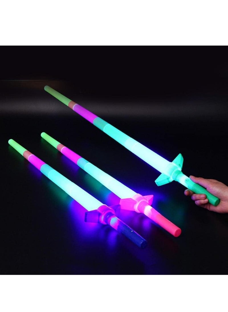 Meetion سيف الحفلات من شركة ألتيكا مع أضواء LED، سيف وامض يتوهج في الظلام، عصا ألعاب مضيئة قابلة للتمدد للأطفال، سيف LED للأولاد والبنات، عبوة من قطعة واحدة - Image 1