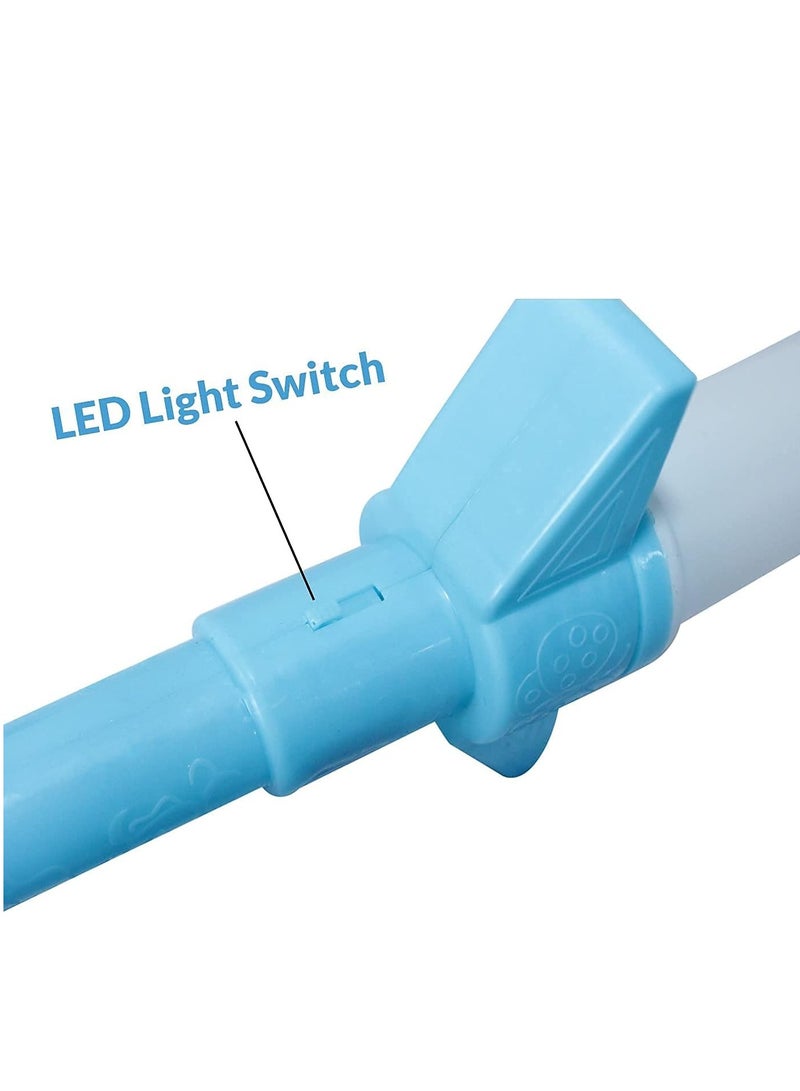 Meetion سيف الحفلات من شركة ألتيكا مع أضواء LED، سيف وامض يتوهج في الظلام، عصا ألعاب مضيئة قابلة للتمدد للأطفال، سيف LED للأولاد والبنات، عبوة من قطعة واحدة - Image 4