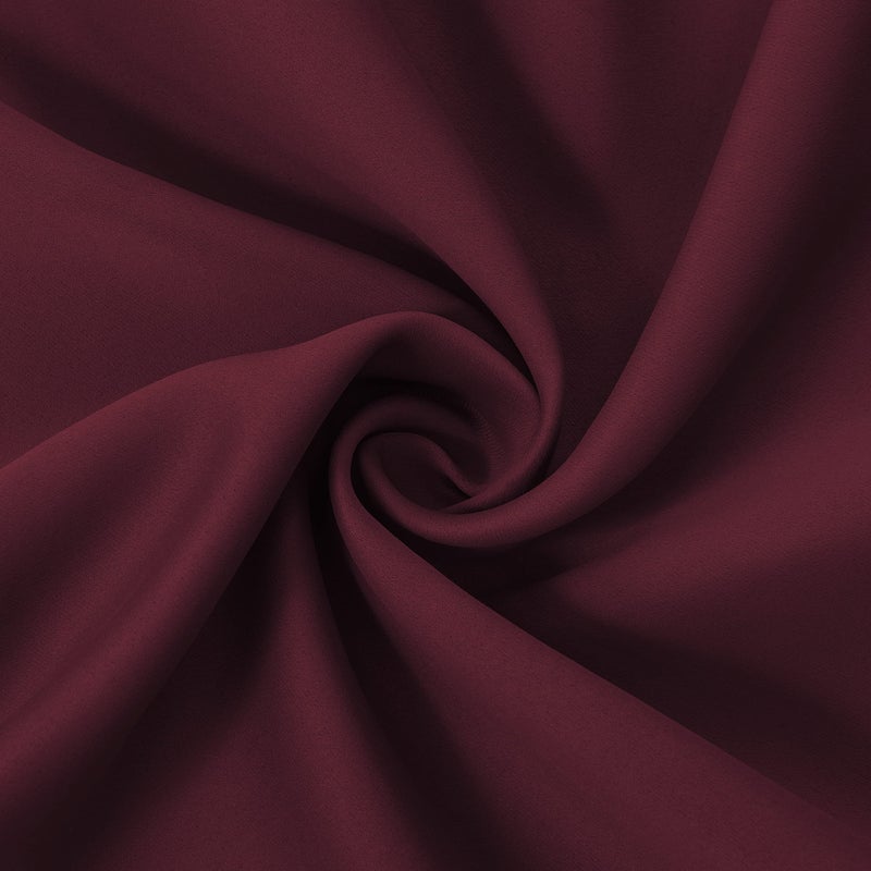 LEMOMO Burgundy Red Thermal Blackout Curtains/52 x 84 Inch/Set of 2 Panels Room Darkening Curtains for Bedroom - Image 5