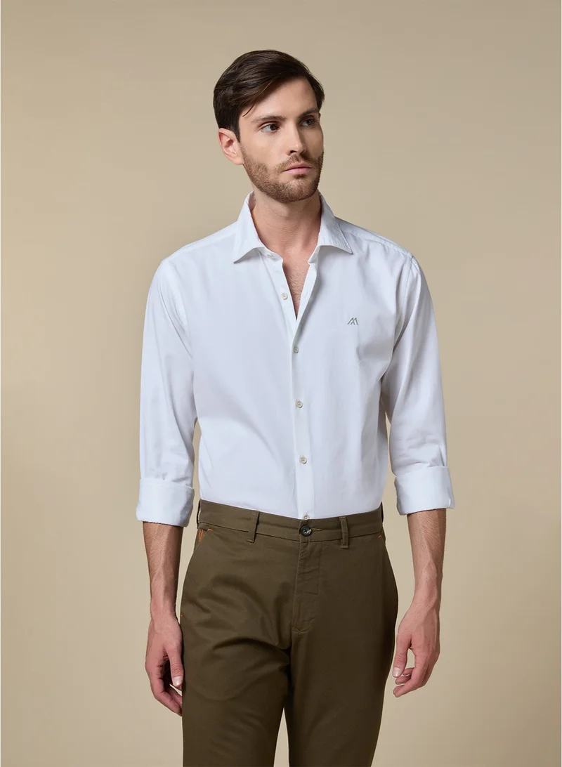 MANNERISM  The Chestnut Craft Brown Stretch Dobby Chinos Slim Fit for Men | Best Price UAE