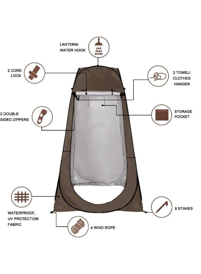 Generic Portable Rainproof Sunscreen Camping Tent Change Clothes Shower Size: 120*120*190cm  - Image 3