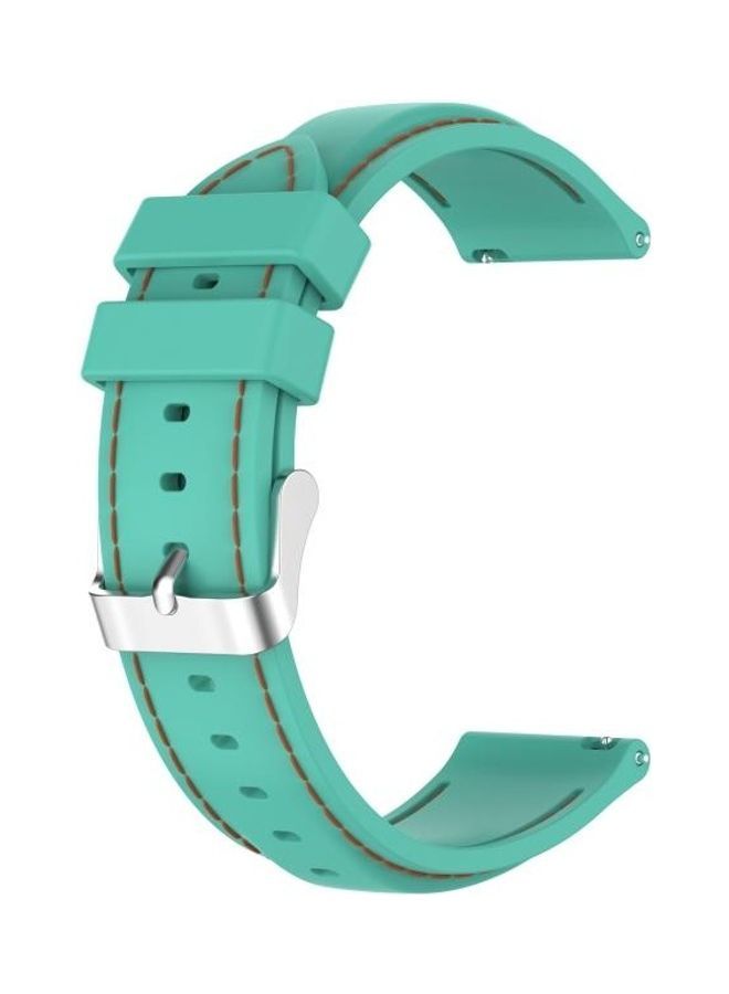 NIBEMINENT Silicone Replacement Strap Watchband For Samsung Galaxy Watch 3 41mm / Active2 Active Gear Sport 20mm Green  - Image 1