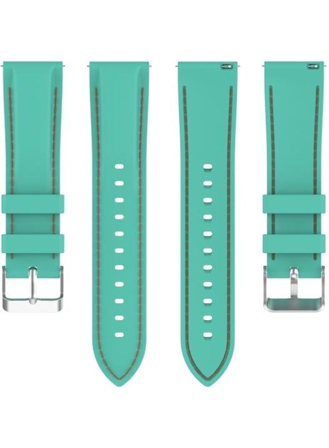 NIBEMINENT Silicone Replacement Strap Watchband For Samsung Galaxy Watch 3 41mm / Active2 Active Gear Sport 20mm Green  - Image 2