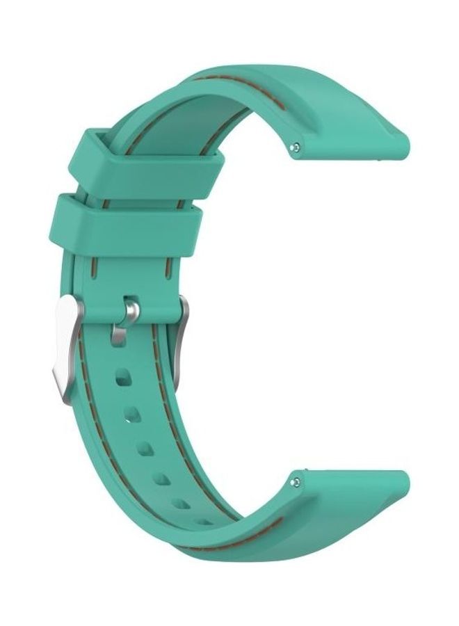NIBEMINENT Silicone Replacement Strap Watchband For Samsung Galaxy Watch 3 41mm / Active2 Active Gear Sport 20mm Green  - Image 3
