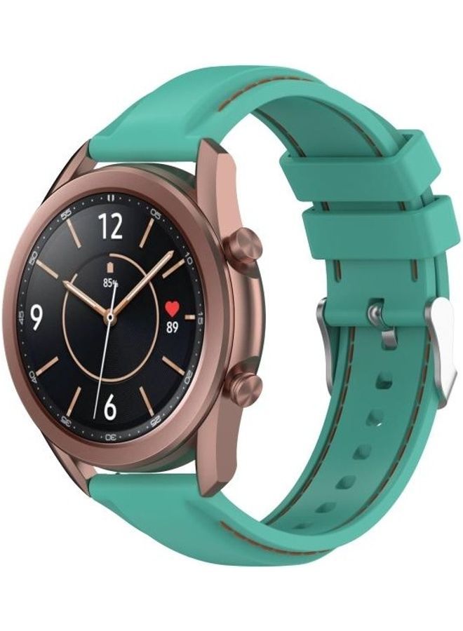 NIBEMINENT Silicone Replacement Strap Watchband For Samsung Galaxy Watch 3 41mm / Active2 Active Gear Sport 20mm Green  - Image 4