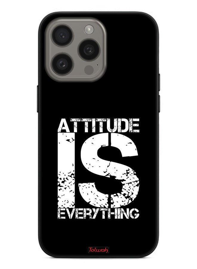 Tolwak Apple iPhone 15 Pro Max Protective Case Cover Attitude Is Everything - Image 2