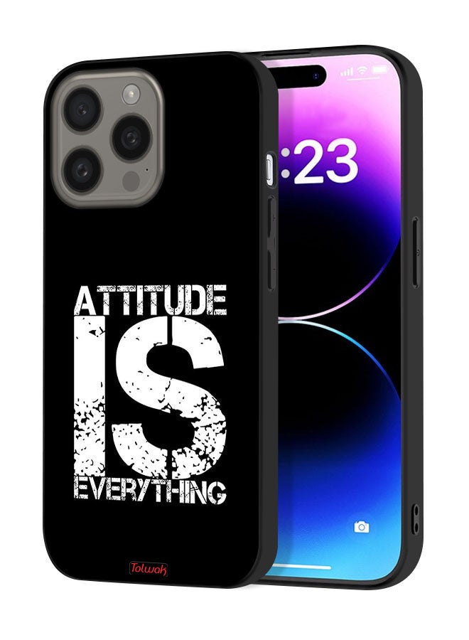 Tolwak Apple iPhone 15 Pro Max Protective Case Cover Attitude Is Everything - Image 1