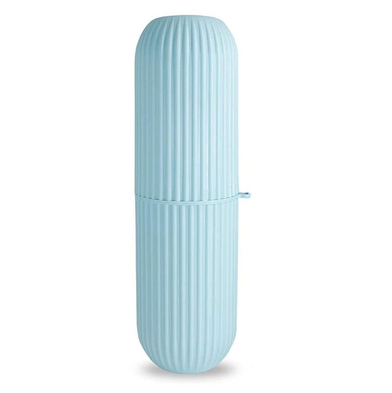 Raxon Innovation Travel Toothbrush Toothpaste Case Holder Portable Toothbrush Storage Plastic Toothbrush Holder Toothbrush Holder for Travel Plastic Toothbrush Holder Blue 1 Nos - Image 1