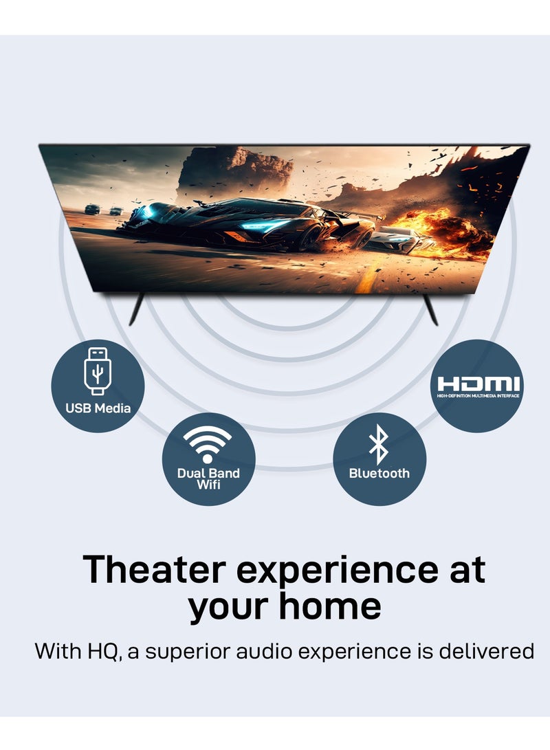 GEEPAS Geepas 50’’ 4K UHD Smart LED TV, VIDAA With Remote Control (english) , Wall Mount Bracket, 2 USB & 3 HDMI Port, Bluetooth, WIFI, Screen Sharing, 16.9 Aspect Ration, Wide Color Enhancer, Eco Efficiency  - Image 4