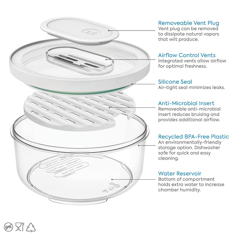 إنترديزاين Idesign ID تخزين الطعام الطازج وعاء صغير - Image 3