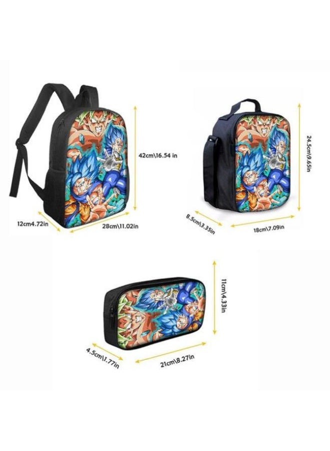 عام حقيبة ظهر مطبوعة عالمية مشتركة - مجموعة حقائب ظهر من ثلاث قطع (متوفرة للطلاب والأطفال والأصدقاء في النزهايات وتسلق الجبال وما إلى ذلك) - Image 3