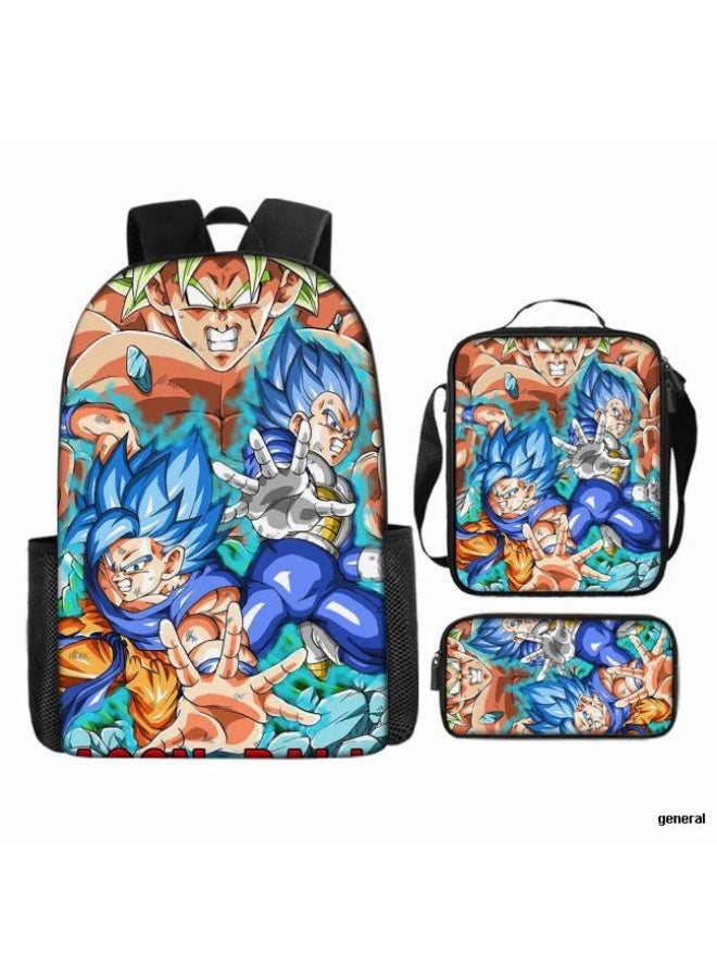 عام حقيبة ظهر مطبوعة عالمية مشتركة - مجموعة حقائب ظهر من ثلاث قطع (متوفرة للطلاب والأطفال والأصدقاء في النزهايات وتسلق الجبال وما إلى ذلك) - Image 1