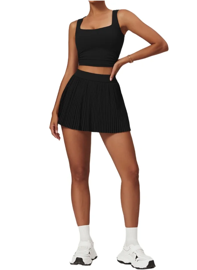 KAWN.YOGA Womens High Waist Contour Seamless Workout Sport Yoga Skirt Tummy Control