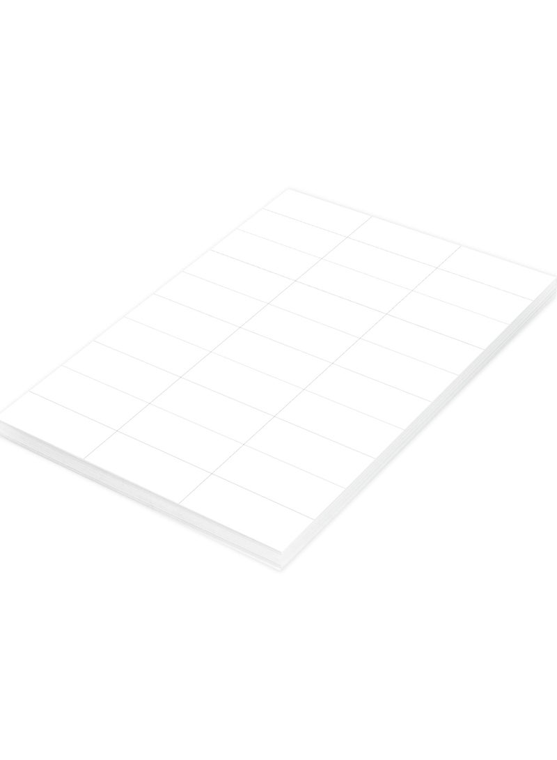 FIS FIS Multipurpose Laser Labels, Colour White, Size 70X29.7MM (30 Stickers x 100 Sheet)  3000 Labels, Size : A4 (21X29.7 CM) , Pack of 100 Sheets -FSLA30-100 - Image 2